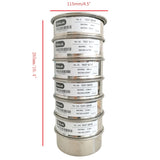 KimLab 0108SS10 STD 4" / 10cm Diameter Test Sieves with Cover & Pan,SS Frame and Wire,#5,#10,#35,#60,#120,#230 Mesh Size