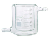 DONLAB CFN Glass Graduated Flat-Bottom Low-Form Jacketed Beaker Double-Layer Lab Reaction Beaker